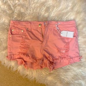 Hot pink shorts